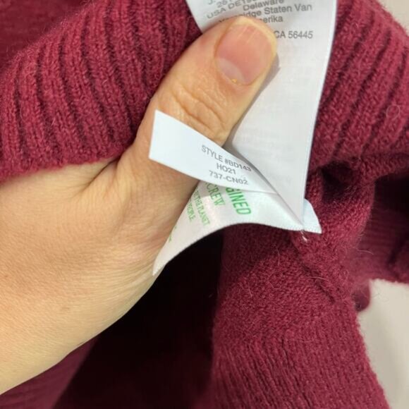 J. Crew Turtleneck Sweater Plus Size 2X Alpaca Merino Wool Blend Red - Picture 4 of 6